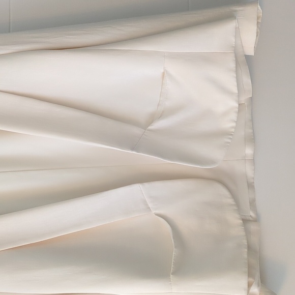 Theory fully lined open front triacetate silky off white special event blazer - Picture 3 of 9